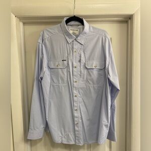 Poncho The Bluefish Blue Microcheck Buttondown